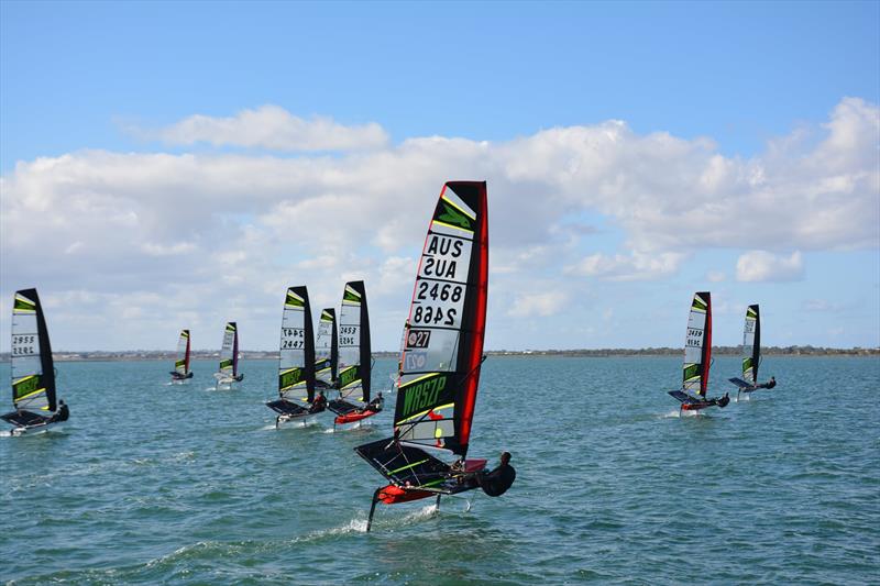 2021 Victorian WASZP Championship on Corio Bay photo copyright Marc Ablett taken at Royal Geelong Yacht Club and featuring the WASZP class