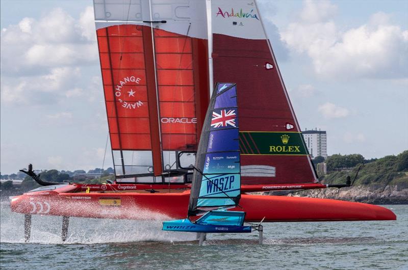 SailGP WASZP INSPIRE Racing lights up Plymouth XS Sailing