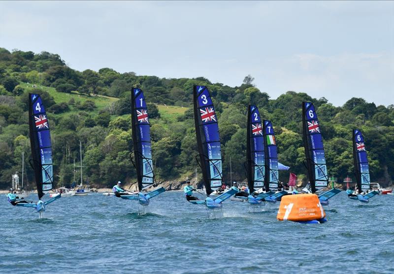 SailGP INSPIRE WASZP Racing in Plymouth photo copyright SailGP taken at  and featuring the WASZP class