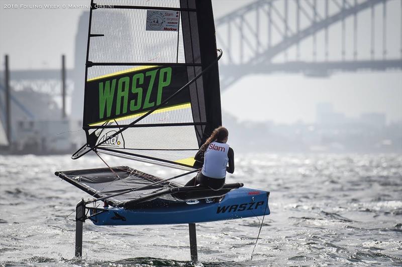 On the water for the Harken Kidz Trials as part of Foiling Week photo copyright Martina Orsini taken at  and featuring the WASZP class