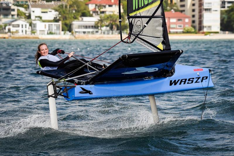 Happy times on the water for the Harken Kidz Trials as part of Foiling Week - photo © Martina Orsini