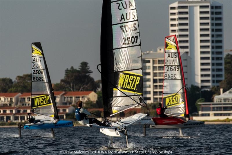 2018 WA Moth and WASZP State Championships photo copyright Drew Malcolm taken at Royal Freshwater Bay Yacht Club and featuring the WASZP class