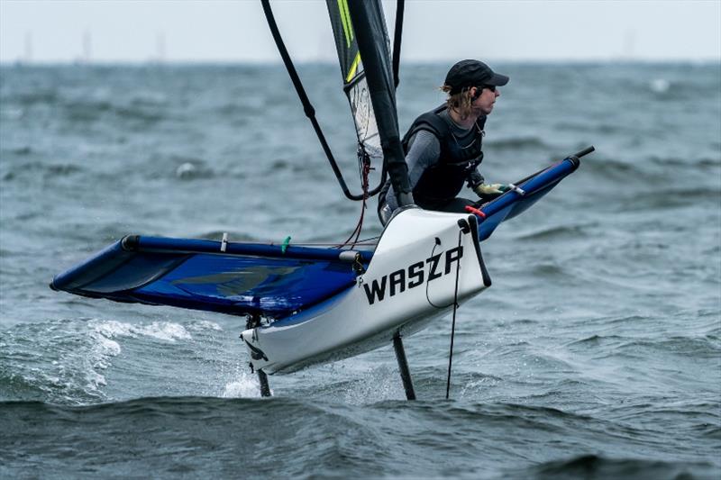 Jack Felsenthal (VIC) - 2018 Sail Melbourne International, Day 2 photo copyright Beau Outteridge taken at Royal Brighton Yacht Club and featuring the WASZP class