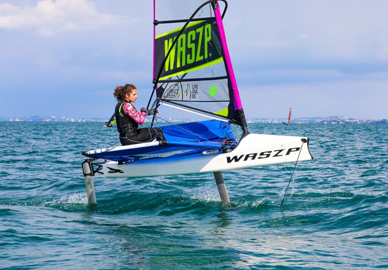 LSD WASZP New Zealand National Championship - March 2019, Murrays Bay Sailing Club photo copyright Rachel von Zalinski, Live Sail Die taken at Murrays Bay Sailing Club and featuring the WASZP class