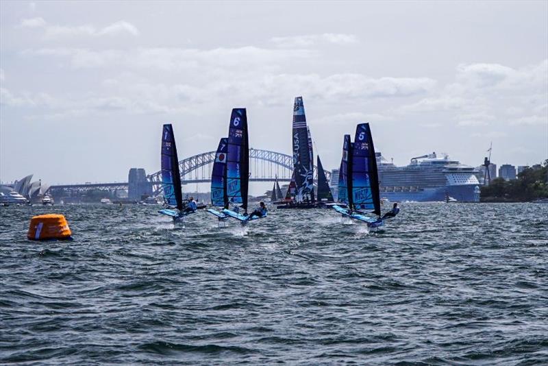 Waszp inspire racing event day 2 at Sydney SailGP photo copyright Jordan Roberts / SailGP taken at  and featuring the WASZP class