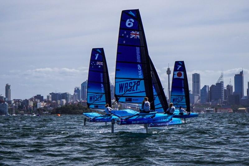 Waszp inspire racing event day 2 at Sydney SailGP photo copyright Jordan Roberts / SailGP taken at  and featuring the WASZP class