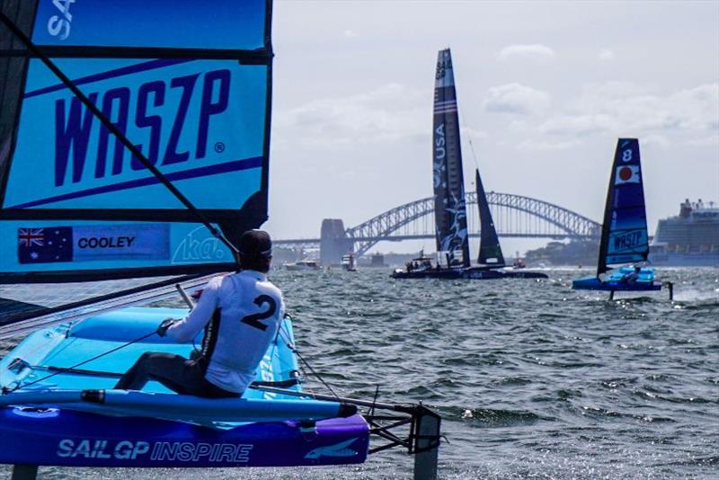 Waszp inspire racing event day 2 at Sydney SailGP photo copyright Jordan Roberts / SailGP taken at  and featuring the WASZP class