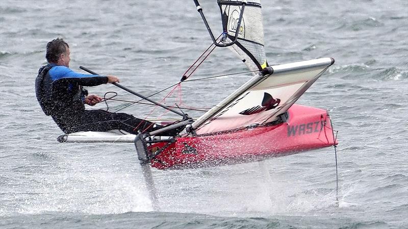 WASZP GPS Challenge Winner - Brad Devine on his WASZP posting solid sessions photo copyright Marc Ablett taken at Oakcliff Sailing Center and featuring the WASZP class