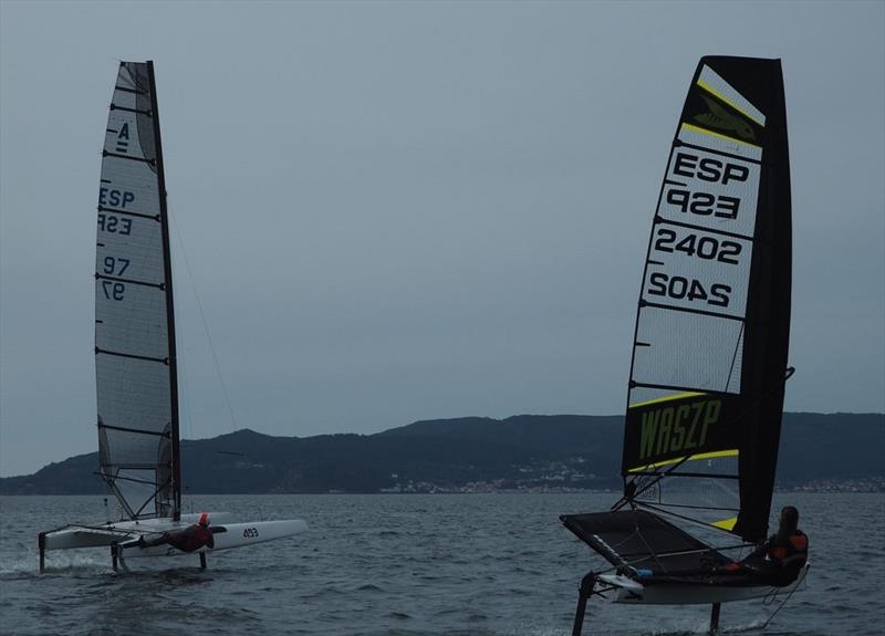 Kahena Kunze Olympic Gold medallist in the 49erFX class in Rio has been cross training in the WASZP - photo © Marc Ablett