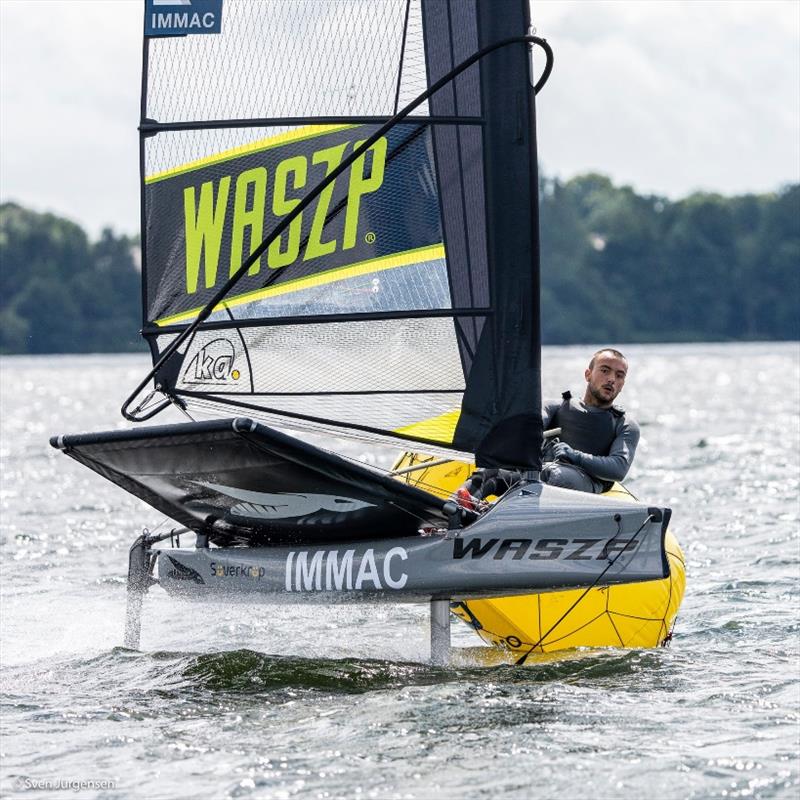 Paul Farien (Kiel) is a self-confessed Waszp sailor and the voice of the class in Germany photo copyright gel taken at Kieler Yacht Club and featuring the WASZP class