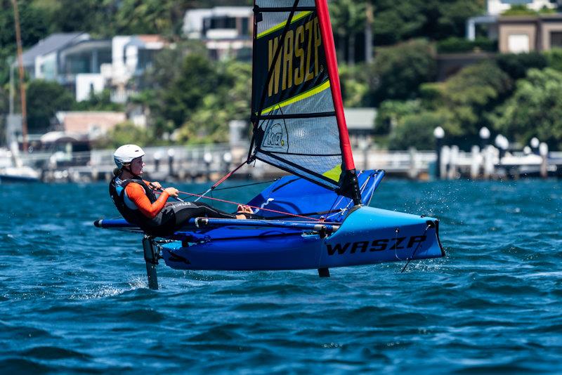 Australia SailGP Team Invitational Camp: Natasha Bryant photo copyright Beau Outteridge / SailGP taken at Woollahra Sailing Club and featuring the WASZP class