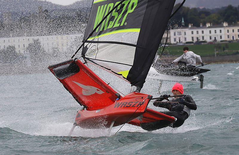 Henry Start wins the Irish National Waspz Championships photo copyright Simon McIlwaine / www.wavelengthimage.com taken at Royal St George Yacht Club and featuring the WASZP class