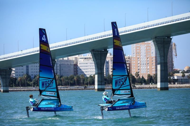 All the action from SailGP Inspire Cadiz photo copyright Felix Diemer for SailGP taken at  and featuring the WASZP class