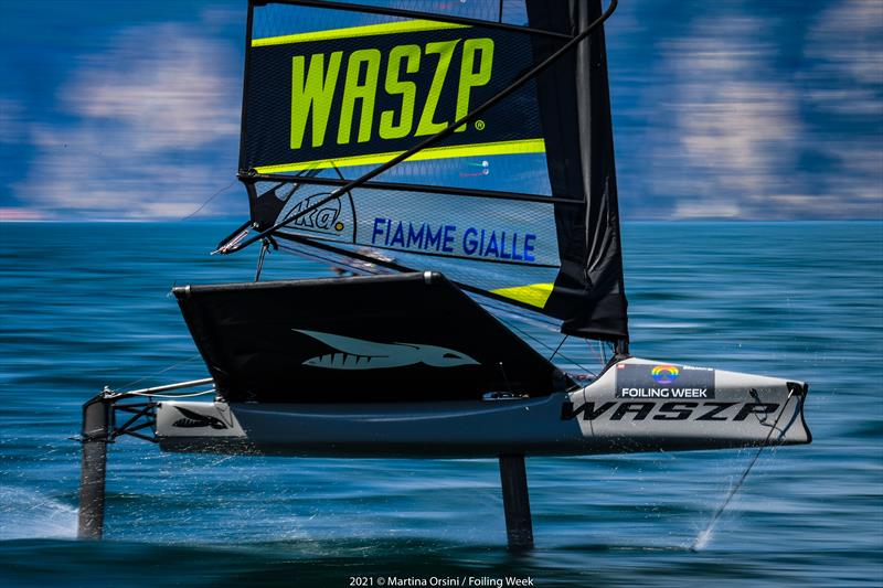 Foiling Week photo copyright Martina Orsini taken at Fraglia Vela Malcesine and featuring the WASZP class