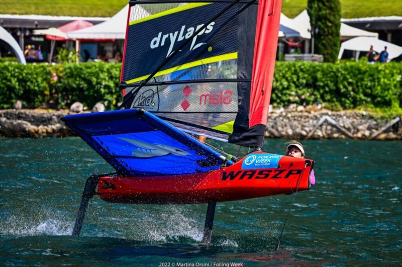 Elise Beavis of New Zealand in action during Foiling Week - photo © Martina Orsini