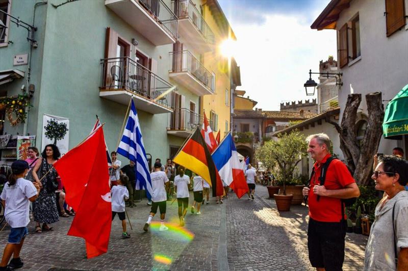 The International WASZP Games is officially opened at Malcesine, Lake Garda, Italy photo copyright James Tomlinson taken at Fraglia Vela Malcesine and featuring the WASZP class