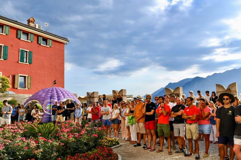 The International WASZP Games is officially opened at Malcesine, Lake Garda, Italy photo copyright James Tomlinson taken at Fraglia Vela Malcesine and featuring the WASZP class