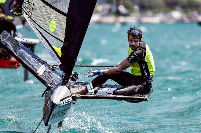 2022 WASZP World Champion Sam Street preparing to round a mark - WASZP World Championships - July 2022 photo copyright James Tomlinson taken at Vela Garda Trentino and featuring the WASZP class