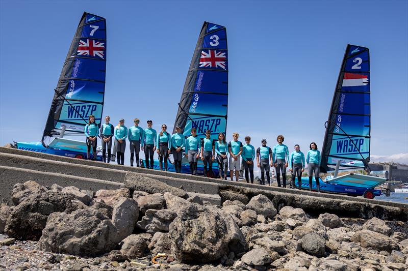 Young sailors take part in the Inspire Racing x WASZP program ahead of the Great Britain Sail Grand Prix | Plymouth - photo © Felix Diemer for SailGP