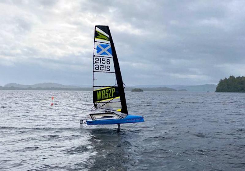 Flying Scottish Saltire during the WASZP Scottish Championship at Loch Lomond - photo © Duncan & Emma Hepplewhite