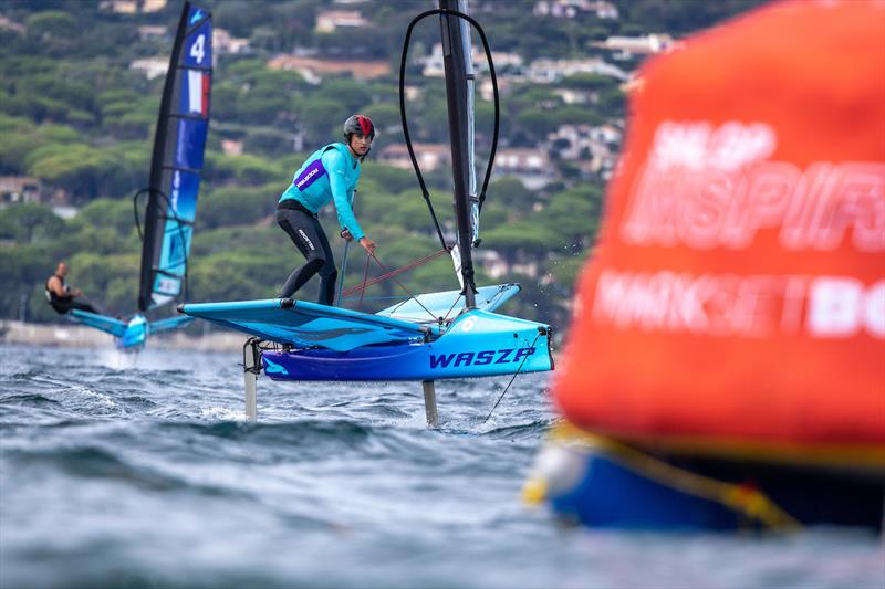 Young sailors take part in the Inspire Racing x WASZP program on Race Day 1 of the Range Rover France Sail Grand Prix - photo © Felix Diemer for SailGP