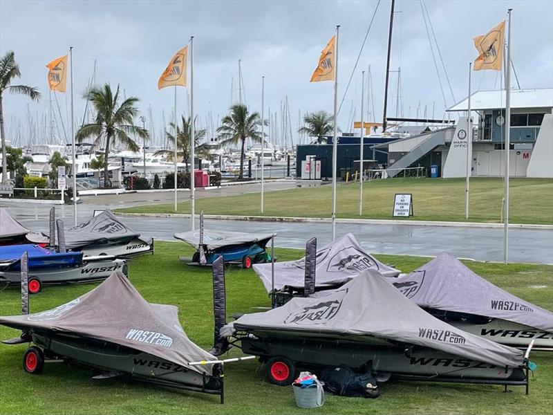 Queensland State Championships 2022 photo copyright SpikeyMikey taken at Royal Queensland Yacht Squadron and featuring the WASZP class