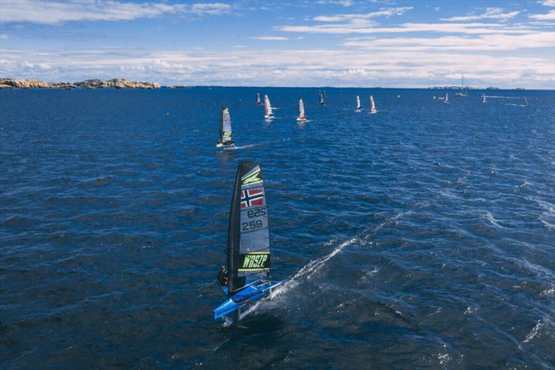 Gorgeous foiling conditions at Sandefjord Seilforening photo copyright Trond R. Teigan / SailLogic taken at Sandefjord Seilforening and featuring the WASZP class