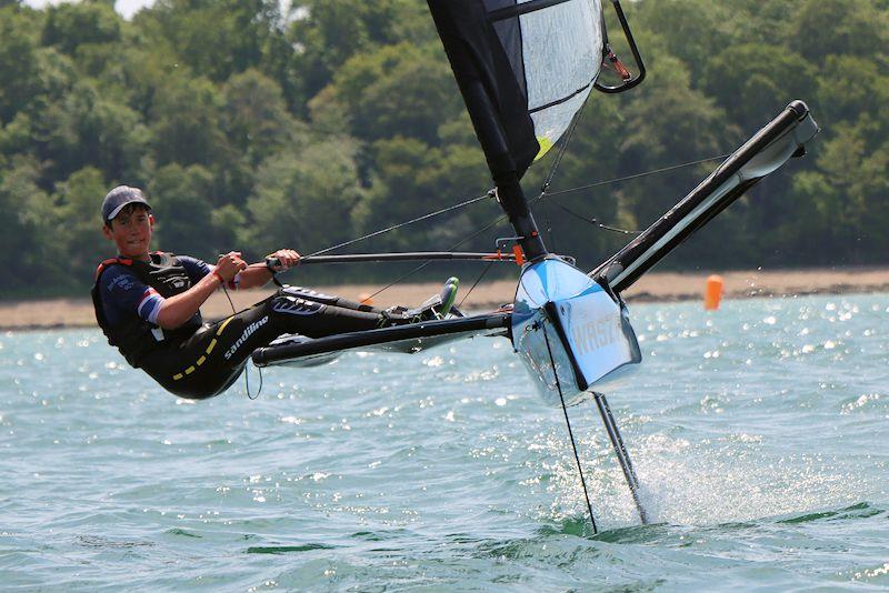 WASZP Grand Prix on the Isle of Wight photo copyright Charlie White taken at Royal Victoria Yacht Club, England and featuring the WASZP class