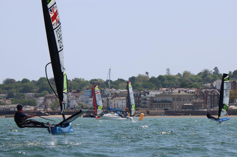 WASZP Grand Prix on the Isle of Wight photo copyright Charlie White taken at Royal Victoria Yacht Club, England and featuring the WASZP class