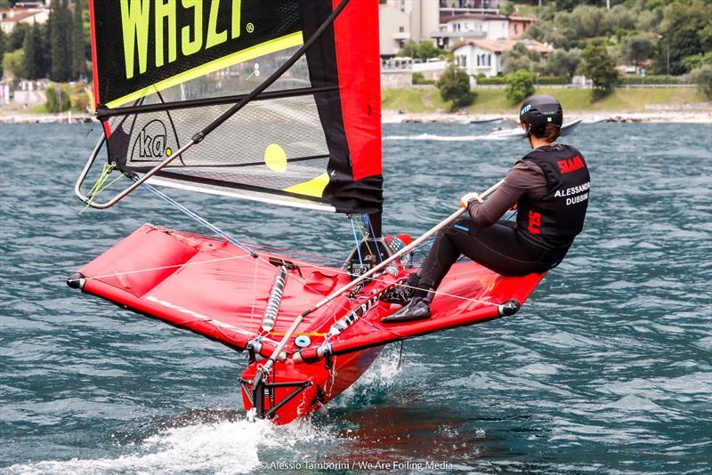 Hannah Mills photo copyright Alessio Tamborini / We Are Foiling taken at  and featuring the WASZP class