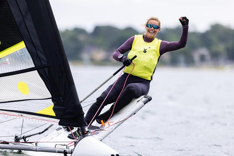 Hattie Rogers wins the female title in the UK WASZP Nationals at Rutland - photo © Georgie Altham / www.photoboat.co.uk