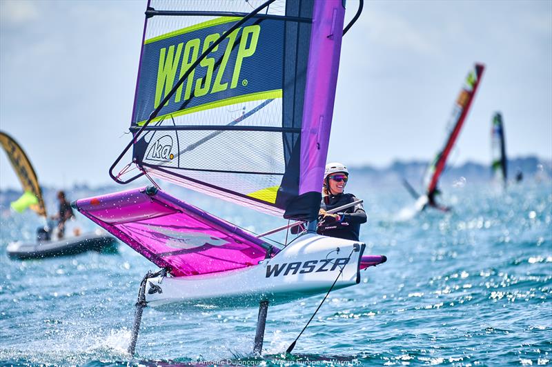 WASZP European Games Warm-Up Event photo copyright Antoine Dujoncquoy taken at Yacht Club de Carnac and featuring the WASZP class