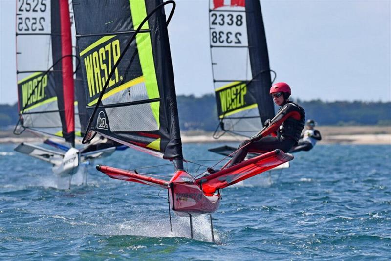 WASZP European Games day 5 photo copyright Christophe Le Bohec taken at Ecole Nationale de Voile et des Sports Nautiques and featuring the WASZP class