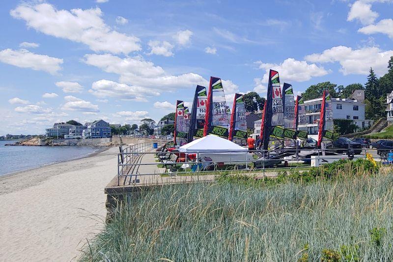 Fleet prepares for WASZP North American Championship Regatta at Swampscott photo copyright WASZP Class taken at Swampscott Yacht Club and featuring the WASZP class