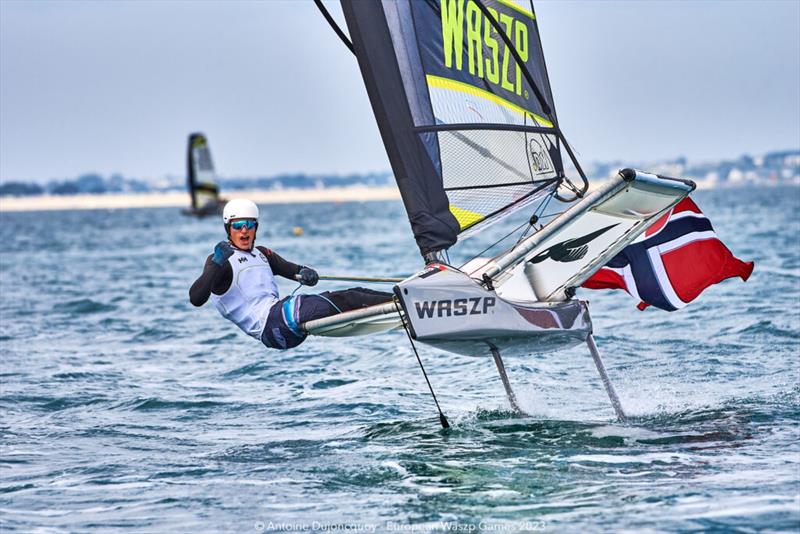 Markus Berthet will aim to do the double of European Games and International Games in the 1 year! photo copyright Antoine Dujoncquoy taken at Sorrento Sailing Couta Boat Club and featuring the WASZP class