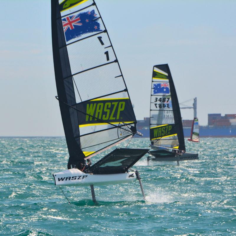 WASZP Australian Nationals Day 2 photo copyright Marc Ablett taken at Sorrento Sailing Couta Boat Club and featuring the WASZP class