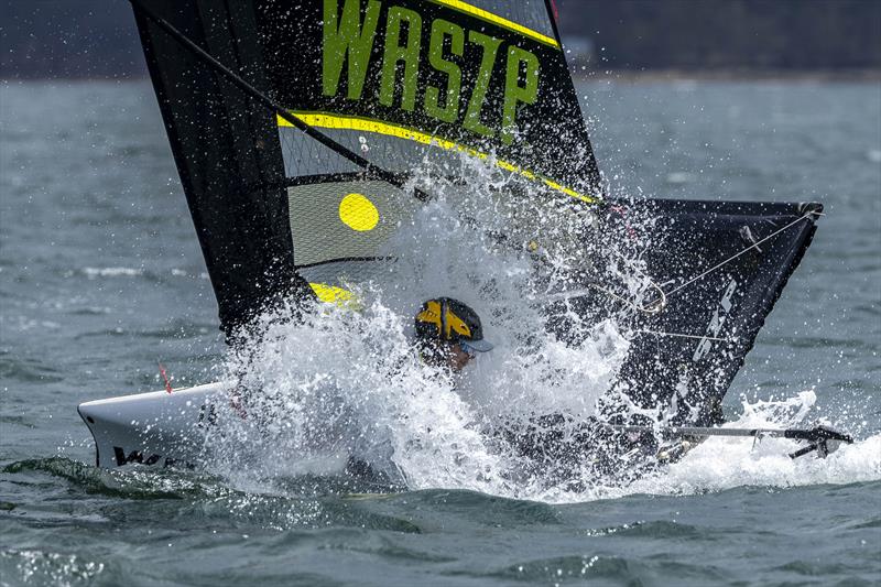 2023/24 WASZP Australian Slalom Championship on Pittwater photo copyright Andrea Francolini Photography taken at Royal Prince Alfred Yacht Club and featuring the WASZP class