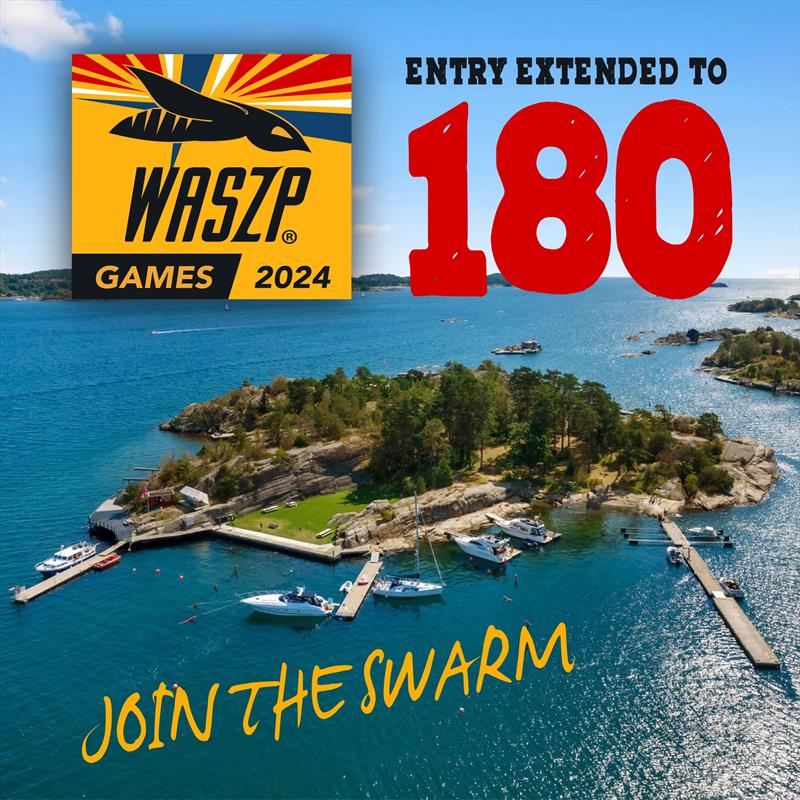 Entry extended to 180 boats for the WASZP Games 2024 photo copyright WASZP Class taken at Sandefjord Seilforening and featuring the WASZP class