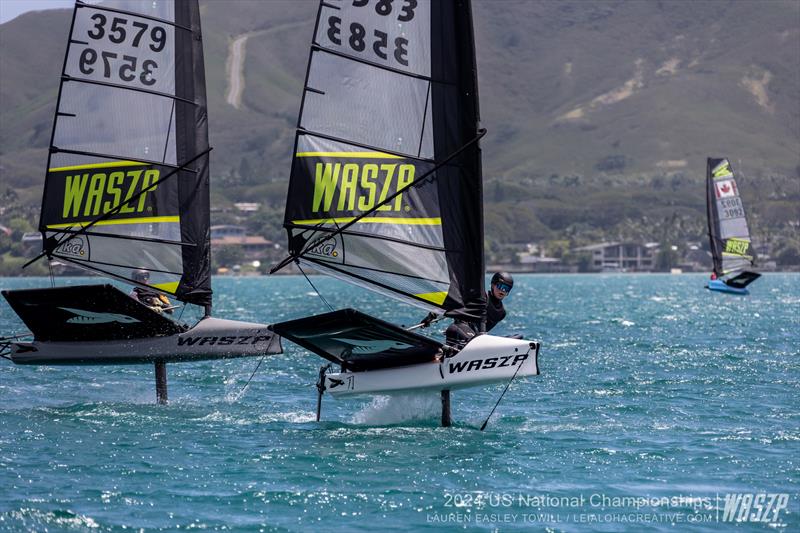 2024 WASZP US Nationals Day 2 photo copyright Lauren Easily Towill taken at Kaneohe Yacht Club and featuring the WASZP class