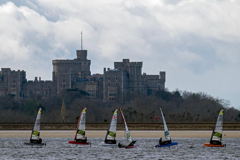 WASZP UK Start of Season Championships at Datchet Water photo copyright David Dyson taken at Datchet Water Sailing Club and featuring the WASZP class