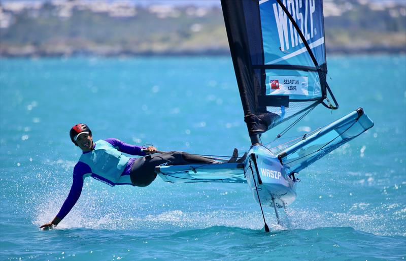 WASZP racing at SailGP Bermuda - photo © Mikael Raber