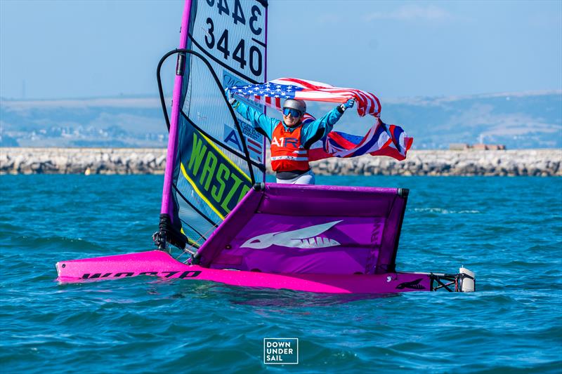 Pearl Lattanzi (USA) wins the Women's title at the 2025 WASZP Games - photo © Down Under Sail