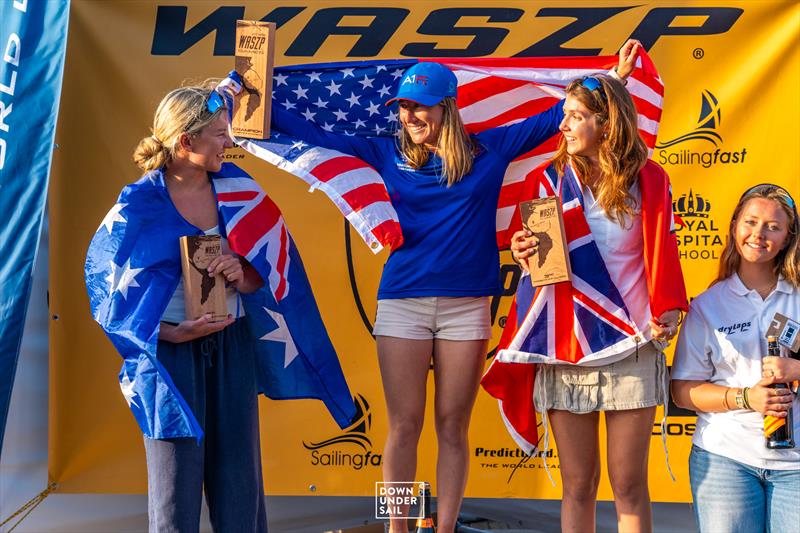 Women's Podium at the 2025 WASZP Games - photo © Down Under Sail
