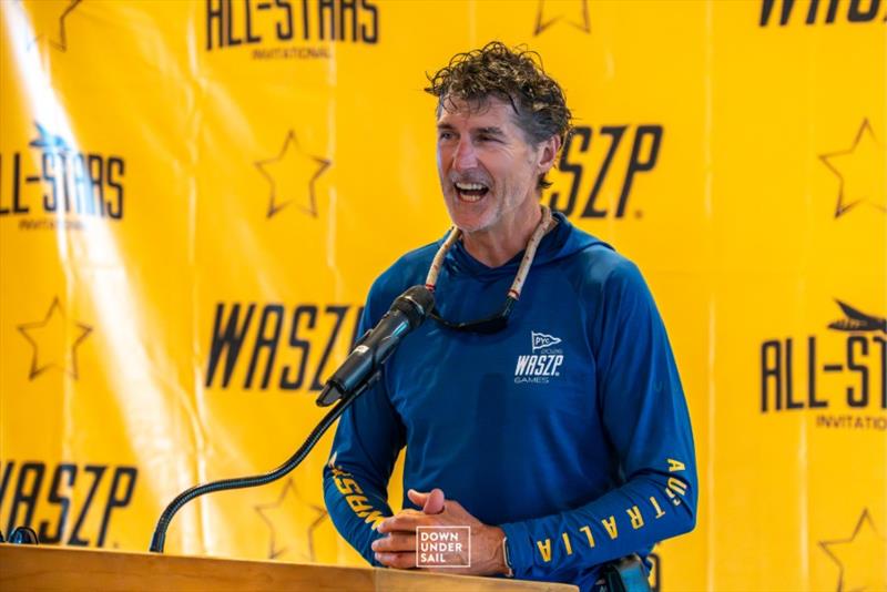 Incoming WICA President, Jervis Tilly photo copyright Down Under Sail / WASZP taken at  and featuring the WASZP class