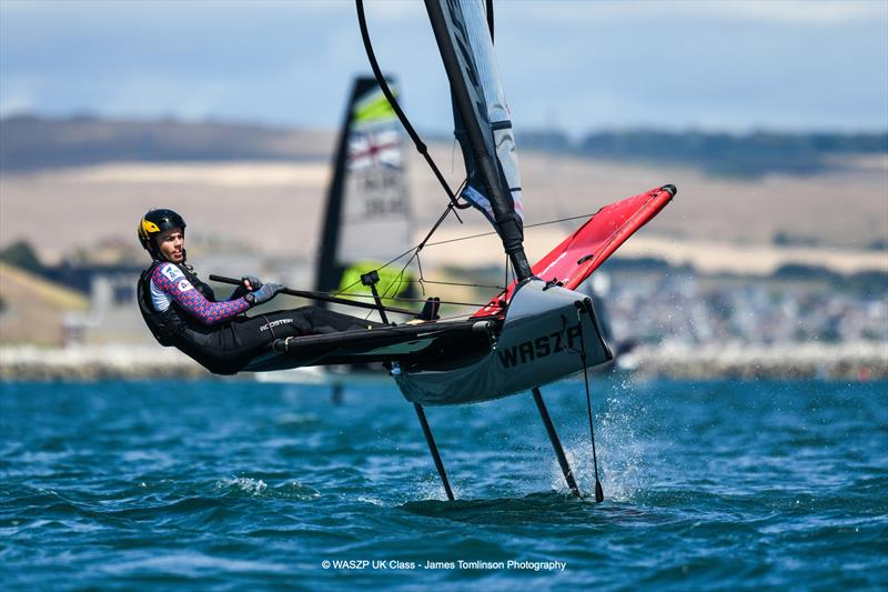 Oscar Hoyle during the WASZP UK Nationals at the WPNSA photo copyright James Tomlinson Photography taken at Weymouth & Portland National Sailing Academy and featuring the WASZP class