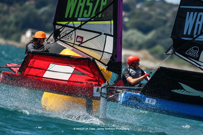 Close racing during the WASZP UK Nationals at the WPNSA photo copyright James Tomlinson Photography taken at Weymouth & Portland National Sailing Academy and featuring the WASZP class