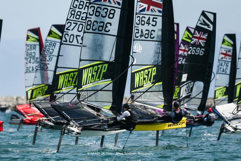 WASZP UK Nationals at the WPNSA photo copyright James Tomlinson Photography taken at Weymouth & Portland National Sailing Academy and featuring the WASZP class