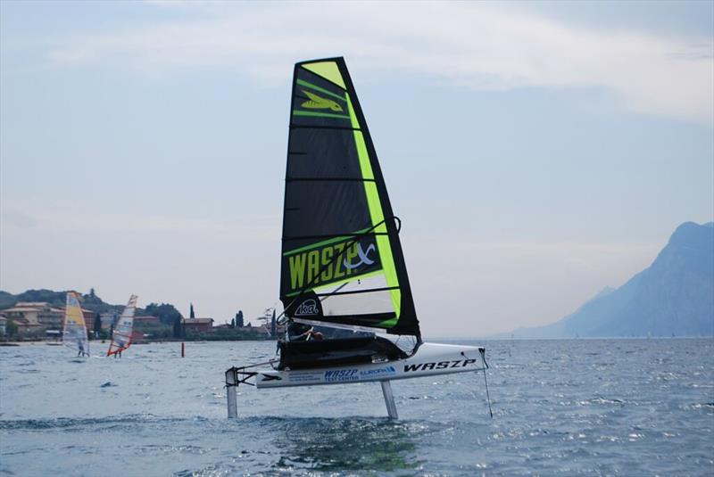 WASZP_X on Lake Garda photo copyright WASZP Class taken at Fraglia Vela Malcesine and featuring the WASZP_X class