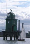 Good Hope at the lighthouse during the Battle of Clontarf Regatta 2014 © Vincent Delany