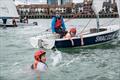 Newlands Primary School students and Olympic medallists at Southampton Water Sports Activity Centre © SWAC